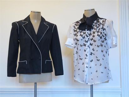 Hanaé MORI
Lot comprenant:1 veste en taffetas...