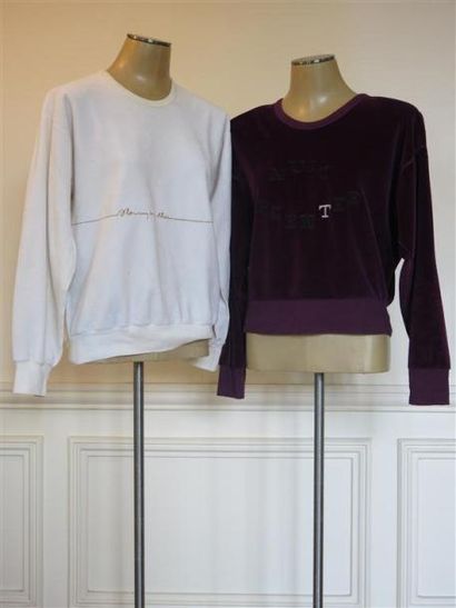 Sonia RYKIEL
Lot de 2 sweats en éponge violet...