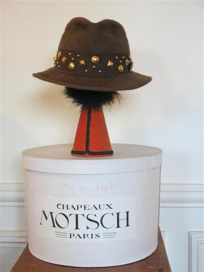 MOTSCH
Chapeau taupé gold