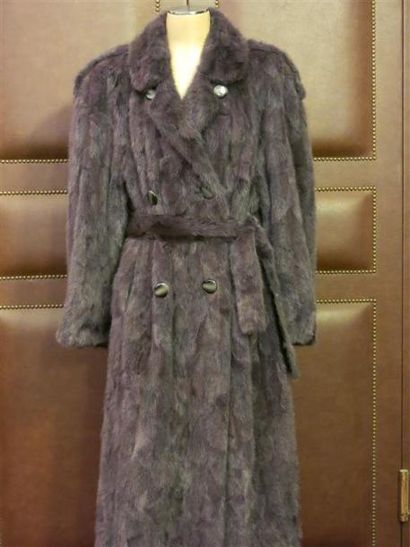 Sans marque Trench coat vison gris T.44/...