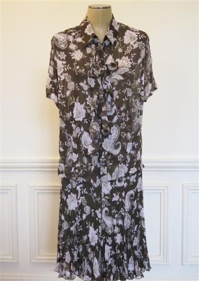 BASLER
Ensemble jupe en mousseline marron...