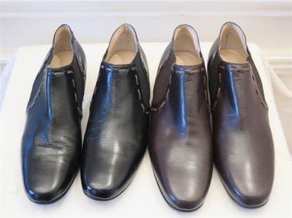 Lot comprenant: 2 paires de low- boots,1...