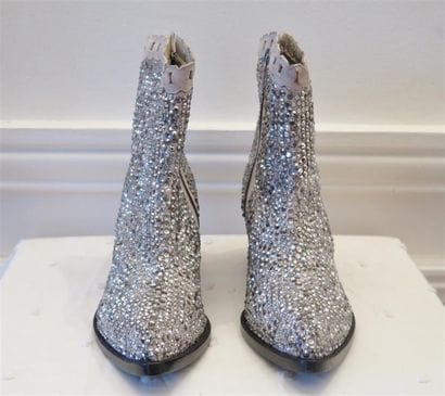 Paire de boots en strass T.37,5 état neu...