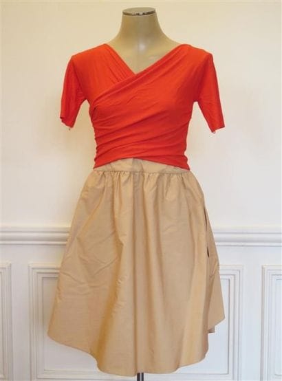CARVEN
Amusante robe à effet cache- coeur...