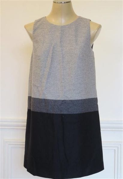 PAULE KA
Robe chasuble en lainage gris et...