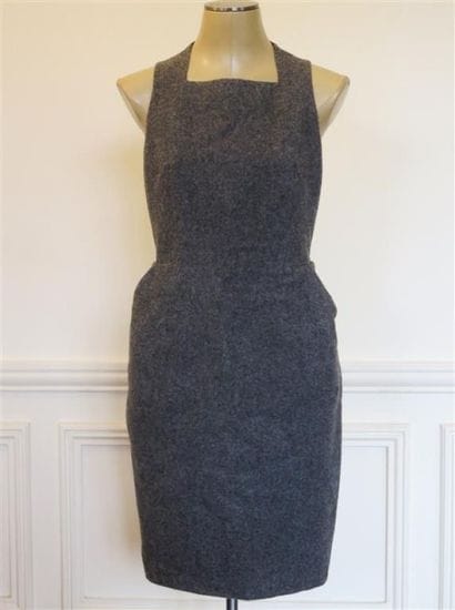 BOTTEGA VENETA
Robe en flanelle grise forme...