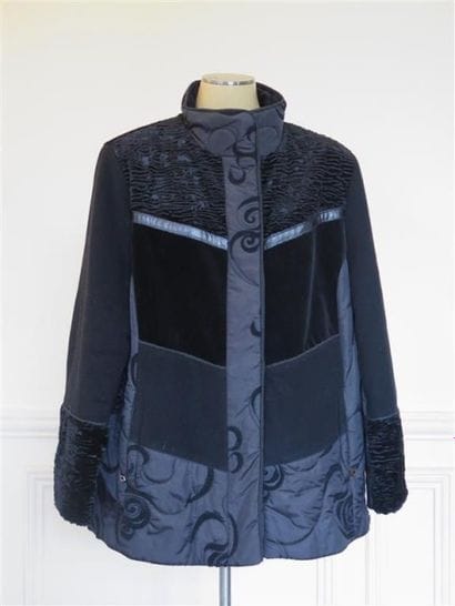Veste lainage noir T.48