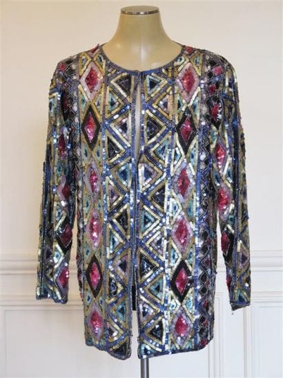 Veste en paillettes multicolores T.M
