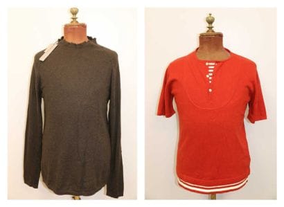 Dior et Kenzo
Pull homme marron, et t-shirt...
