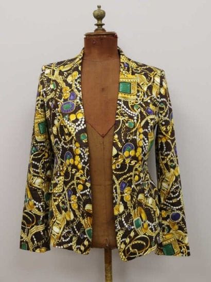 Georges RECH
Veste à motifs de bijoux. Taille...