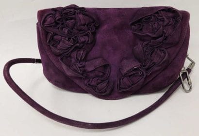 Sonia RYKIEL
Sac en daim violet fleurs en...