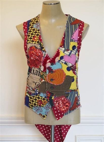 GALLIANO
Gilet d'homme en patchwork à pois...