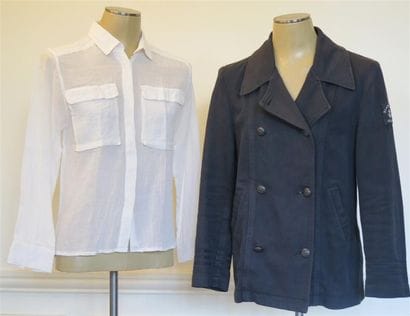 BLANC BLEU
Lot comprenant: 1 veste marinière...