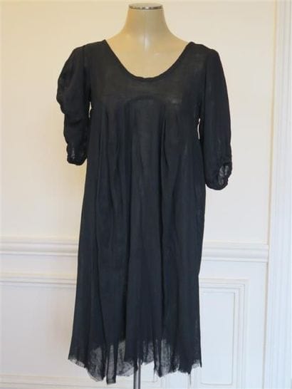 Viviane Westood'Robe mousseline noire T....