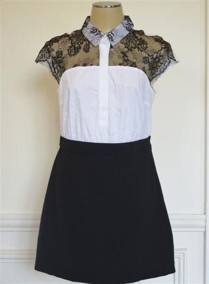 PINKO
Robe en coton noir et blanc T.40 état...