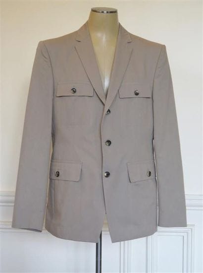 HUGO BOSS
Veste en coton gris 4 poches T.50...