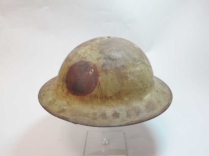 Casque lourd US modèle 1917. Marquage de...