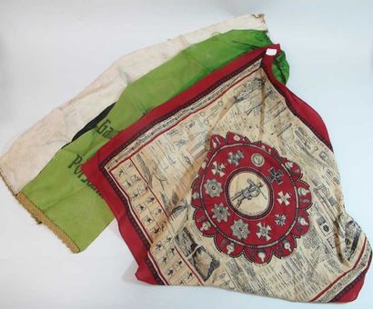 Lot : foulard militaire allemand (reproduction)...