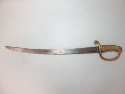 Sabre Briquet sans fourreau. Marquages partiels:...