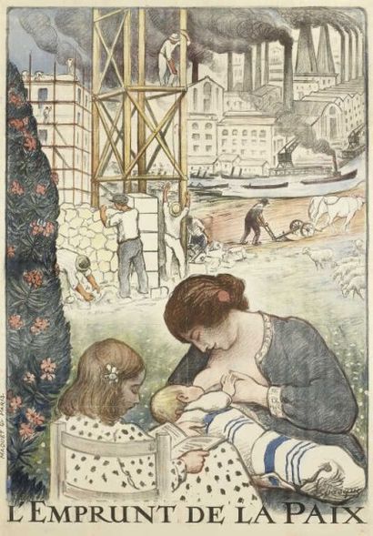 LEBASQUE Henri
Emprunt de la paix, entoilée...