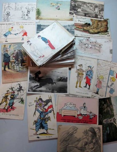 Lot de cartes postales de divers genres....