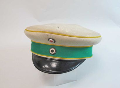 Casquette d'officier bandeau vert, calotte...