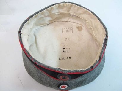 Bonnet de Police 1915 pour l'artillerie Wurtenberg....