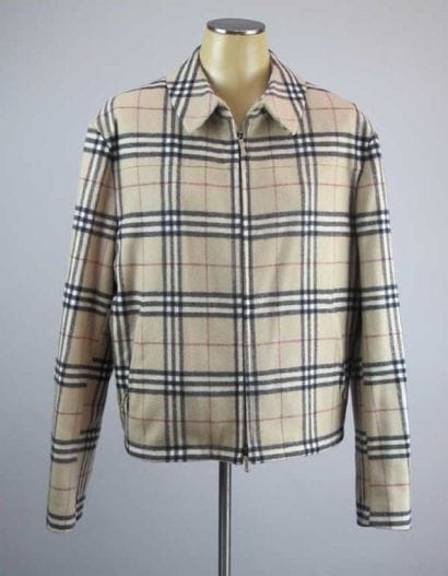 Burberry's. Blouson homme lainage impressions...