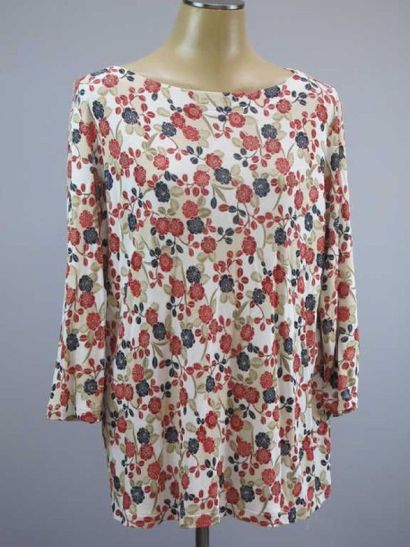 Marina Rinaldi. T-shirt fluide imprimé à...