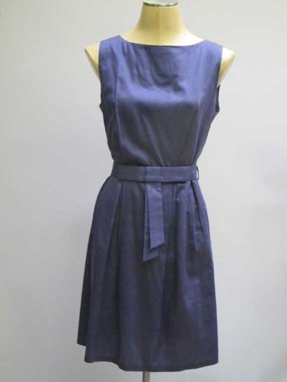 Tara Jarmon. Robe coton, sans manches, violette,...