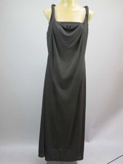 Marina Rinaldi. Robe jersey marron longue,...