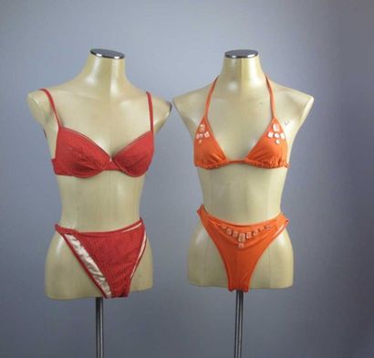 C .Dior. Bikini rouge, taille 40 pour la...