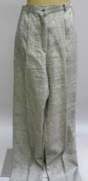 Yves Saint Laurent. Pantalon en lin prince...