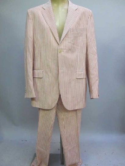 Givenchy. Pantalon et veste blanche à fines...