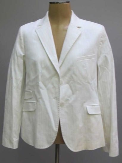 COLETTE ATTANE et CURLING. Veste blanche...