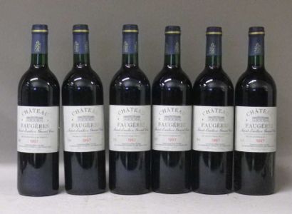 6 Bouteilles CHÂTEAU DE FAUGERES 1997 - St....
