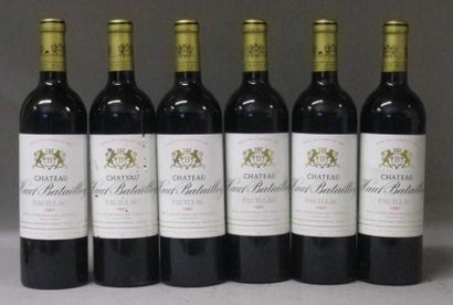 6 Bouteilles CHÂTEAU HAUT BATAILLEY 1997...