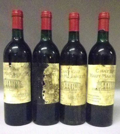 4 Bouteilles CHÂTEAU HAUT MARBUZET 1988 -...