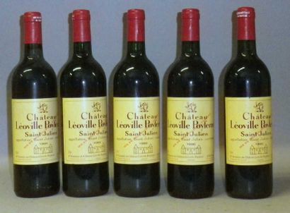 5 Bouteilles CHÂTEAU LEOVILLE POYFERRÉ 1990...