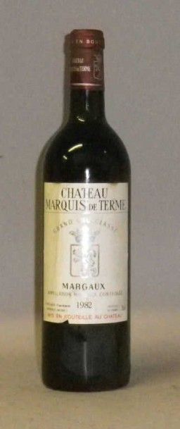 1 Bouteille CHÂTEAU MARQUIS DE TERME 1982...