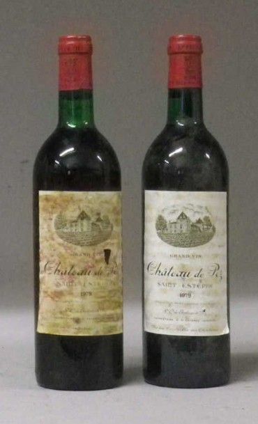 2 Bouteilles CHÂTEAU DE PEZ 1979 - St. Estèphe...