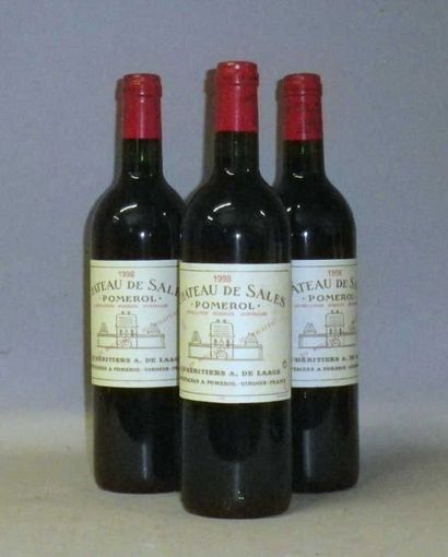 3 Bouteilles CHÂTEAU DE SALES 1998 - Pom...