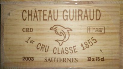 12 Bouteilles CHÂTEAU GUIRAUD 2003 - Sauternes...