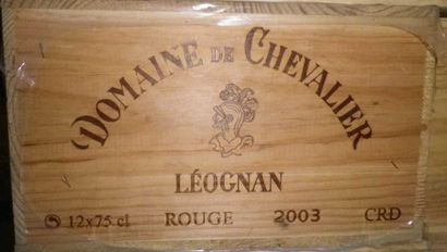 12 Bouteilles DOMAINE DE CHEVALIER 2003 -...