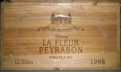 12 Bouteilles CHÂTEAU LA FLEUR PEYRABON 1998...
