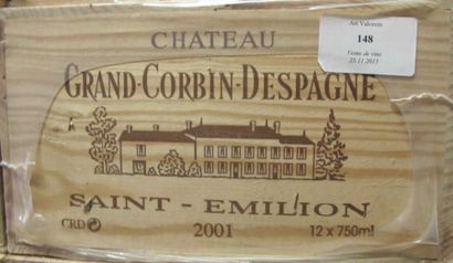 12 Bouteilles CHÂTEAU GRAND CORBIN DESPAGNE...