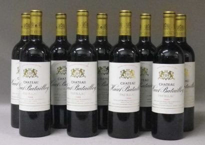 9 Bouteilles CHÂTEAU HAUT BATAILLEY 1999...