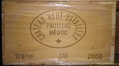 12 Bouteilles CHÂTEAU HAUT BATAILLEY 2000...