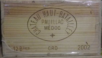 12 Bouteilles CHÂTEAU HAUT BATAILLEY 2002...