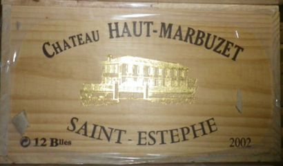 12 Bouteilles CHÂTEAU HAUT MARBUZET 2002...